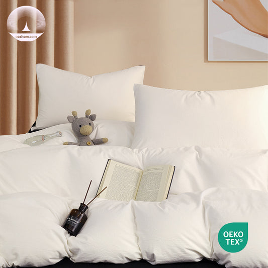 100 washed cotton duvet cover set or stonewashed cover