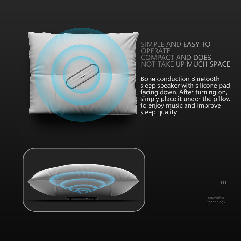 Private White Noise Speaker with Bone Conduction for Sleep