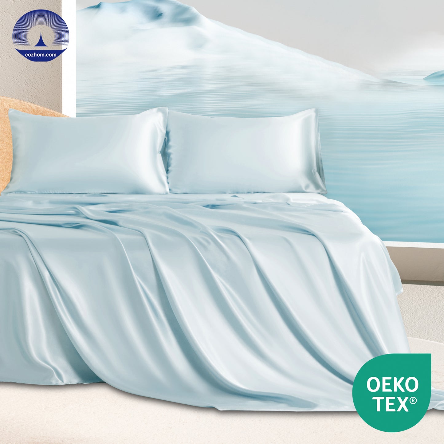 Bộ ga trải giường tencel lyocell tốt nhất 60s bộ ga trải giường tencel bạch đàn