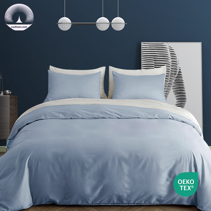 Juego de sábanas y fundas nórdicas de algodón de fibra larga o de fibra extra larga