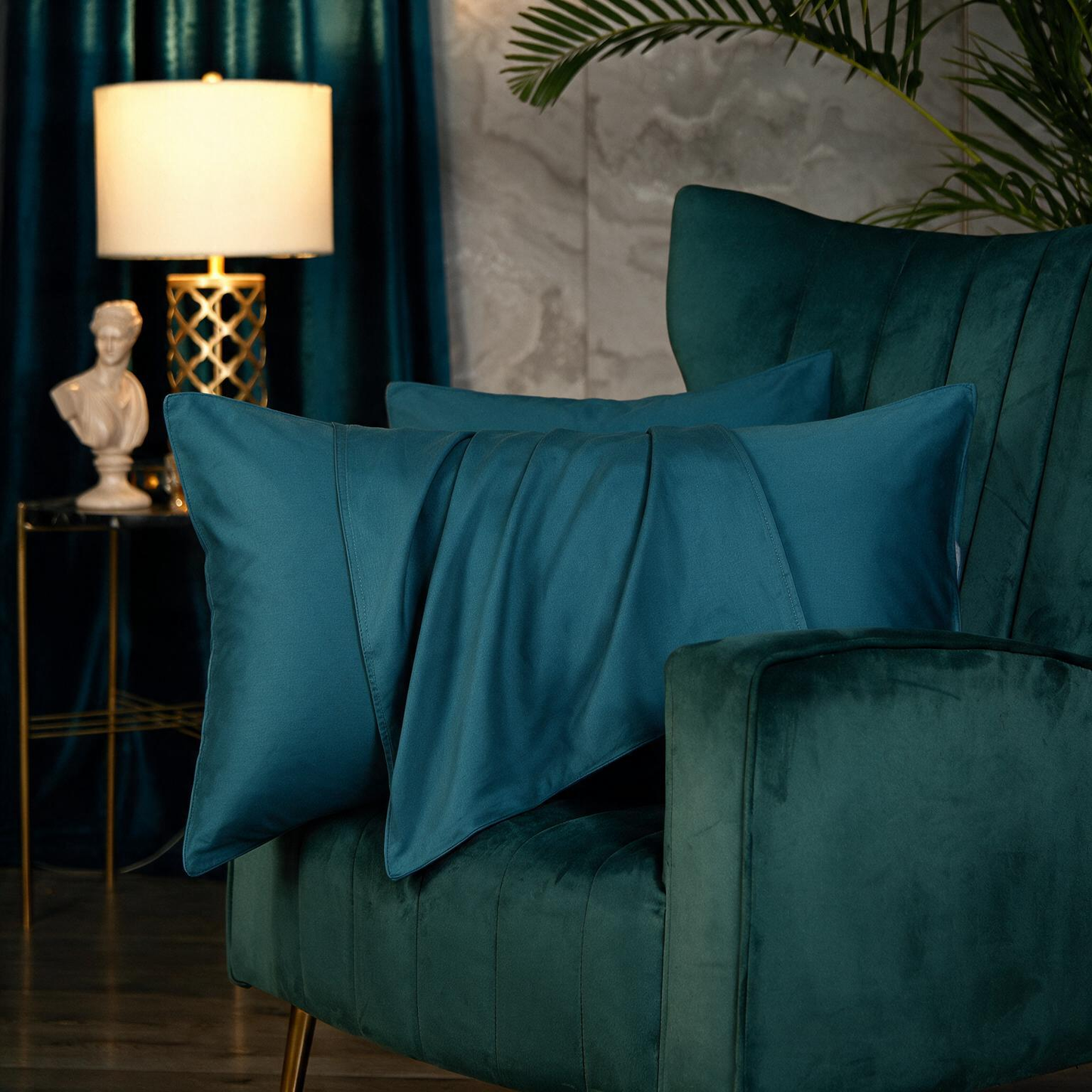 100% Cotton Sateen Pillowcases(2 PC)