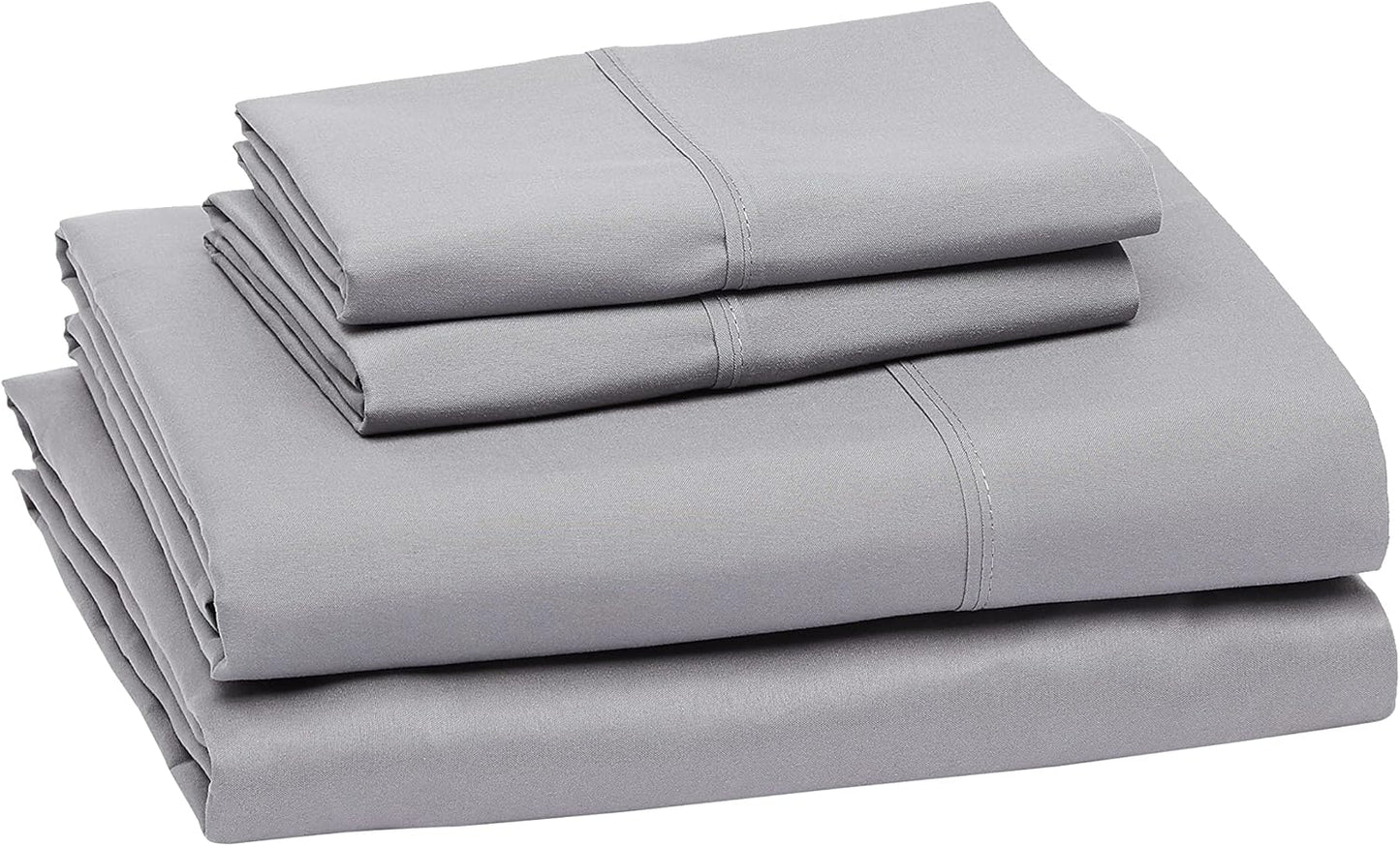 Copper Ion Antibacterial Fitted Sheet Set（Beige/Grey）