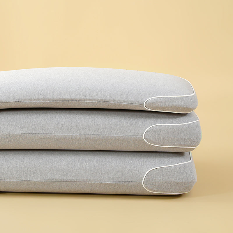 Bio based memory foam body pillow for neck pain sleepers