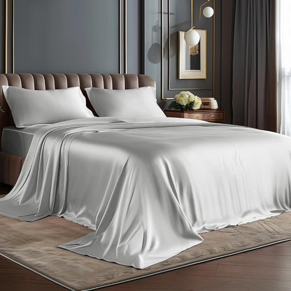 Silky bedding set or bedsheet satin silky bedsheet(WHOLESALE ONLY)