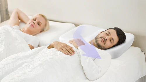 Anti snore pillow to help with snoring for side sleeping snorers