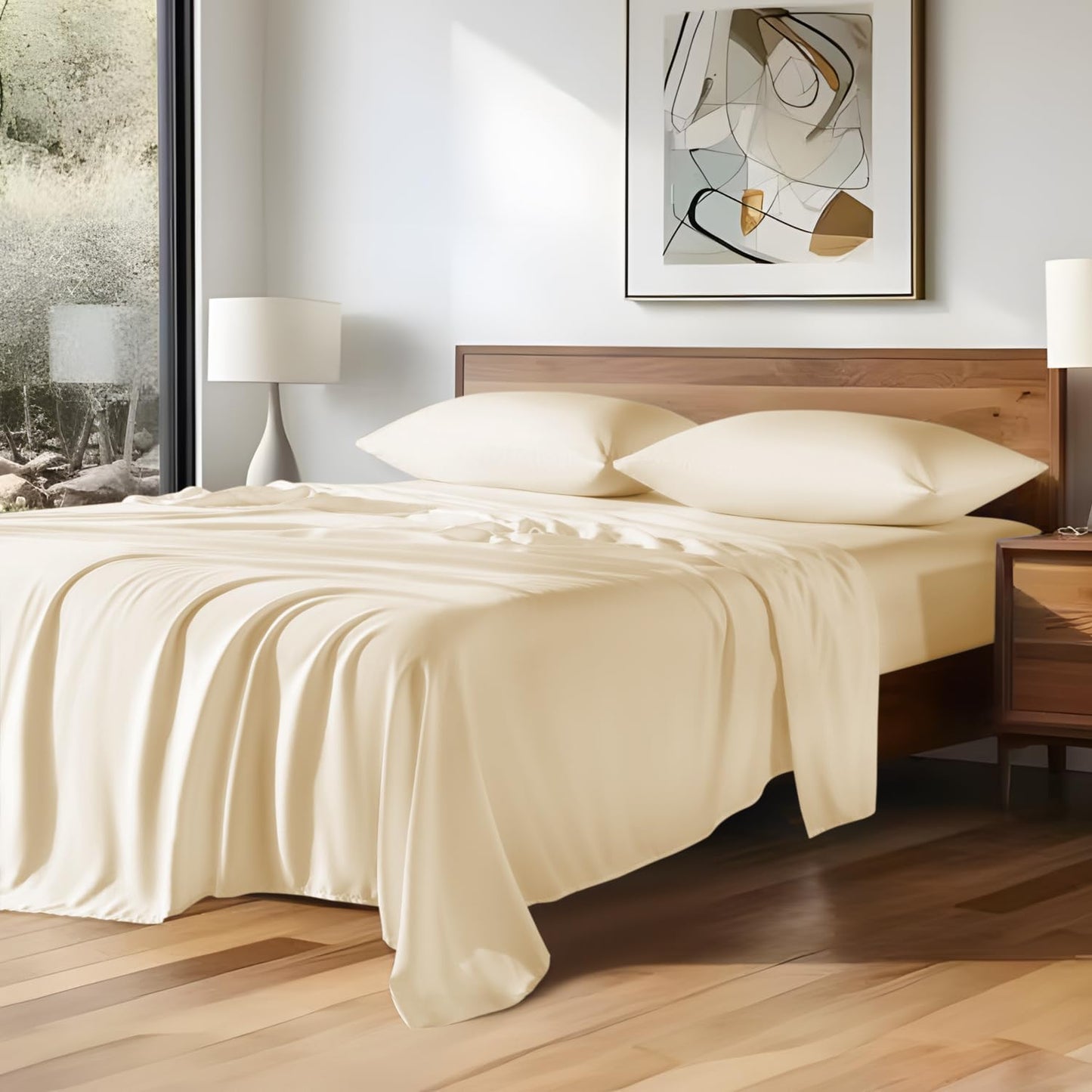 Best tencel lyocell bed sheets 60s eucalyptus tencel bed set