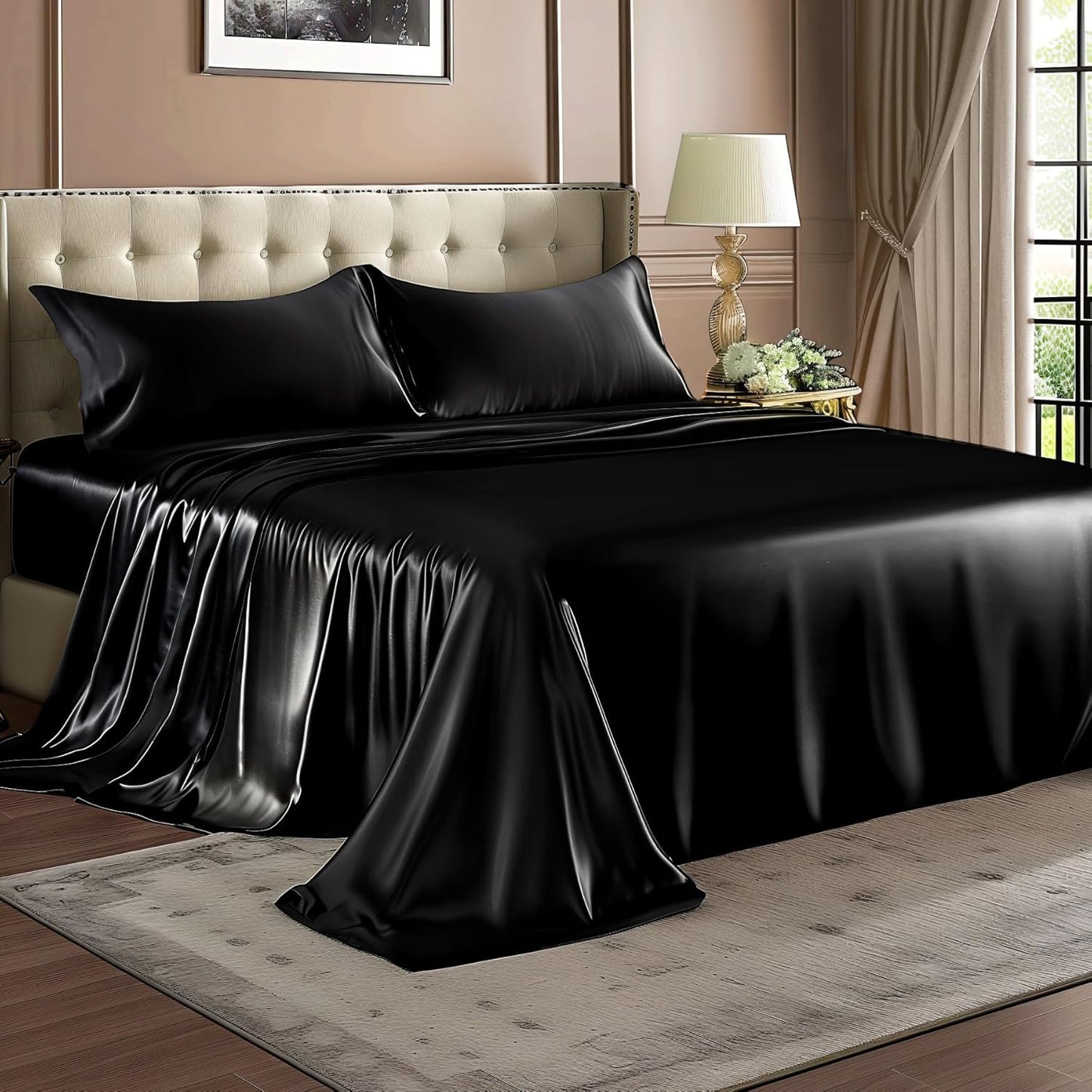 Silky bedding set or bedsheet satin silky bedsheet(WHOLESALE ONLY)