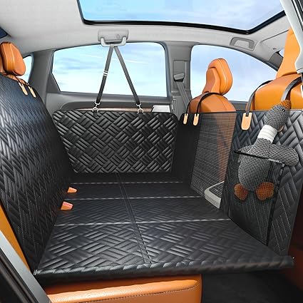 Back seat car cover for dogs or dog car/vehicle seat covers