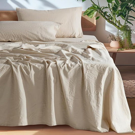 Top rated  linen bed sheets or best linen bedding sets(MOQ 30 PCS)
