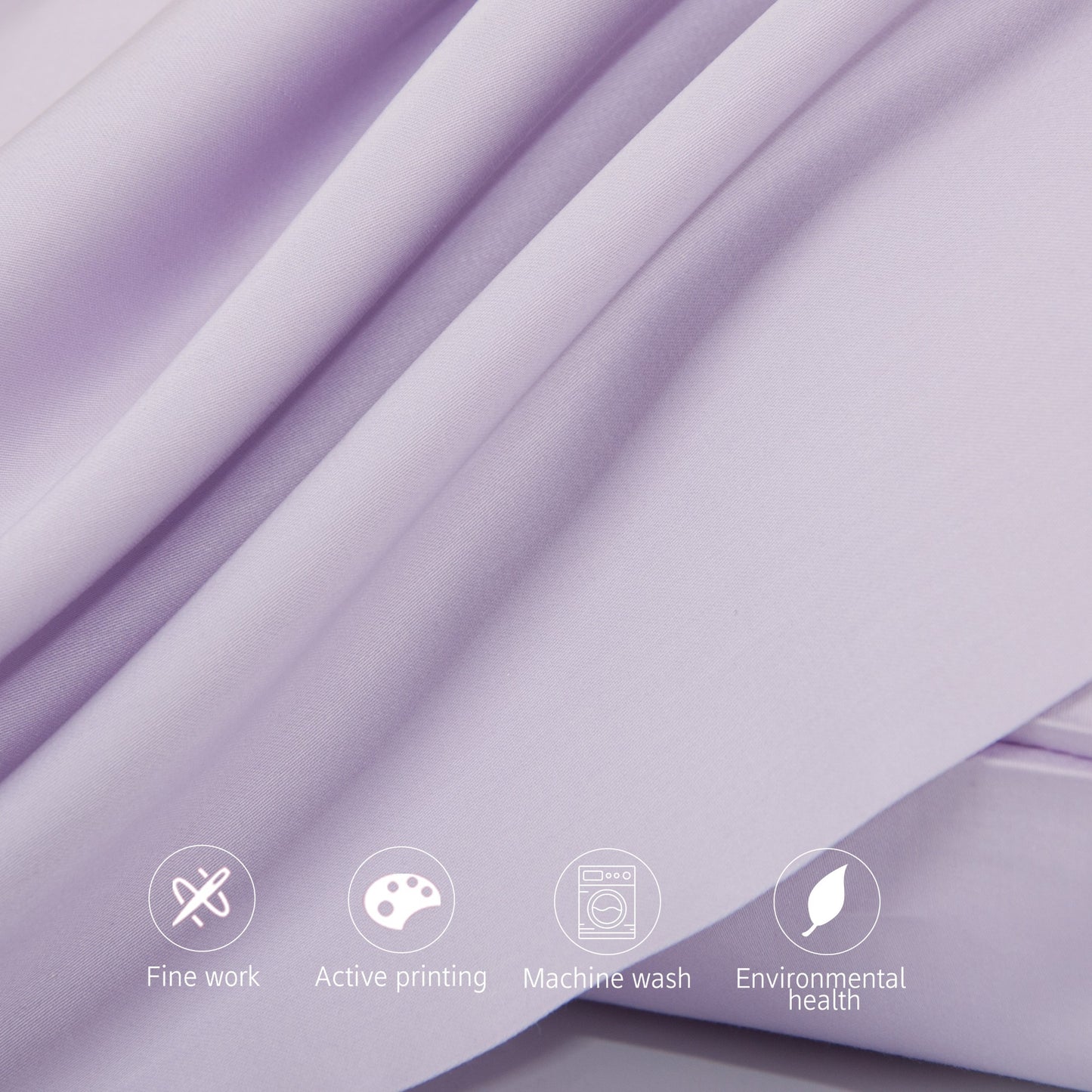 100% Cotton Sateen Pillowcases(2 PC)