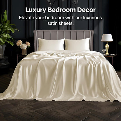 Silky bedding set or bedsheet satin silky bedsheet(WHOLESALE ONLY)