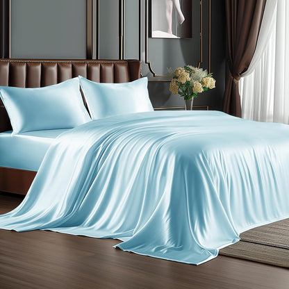 Silky bedding set or bedsheet satin silky bedsheet(WHOLESALE ONLY)