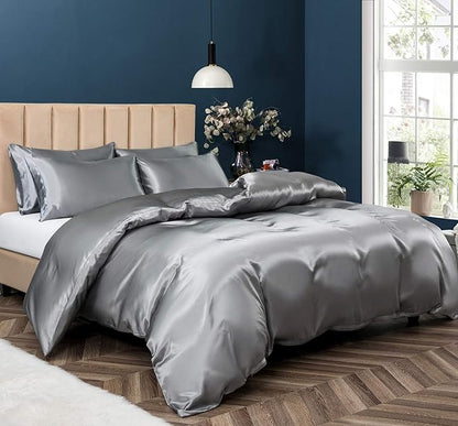 22 momme silk bedding set or 100% mulberry silk duvet cover set