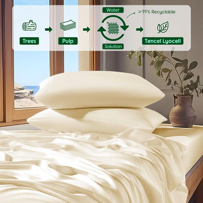 Best tencel lyocell bed sheets 60s eucalyptus tencel bed set